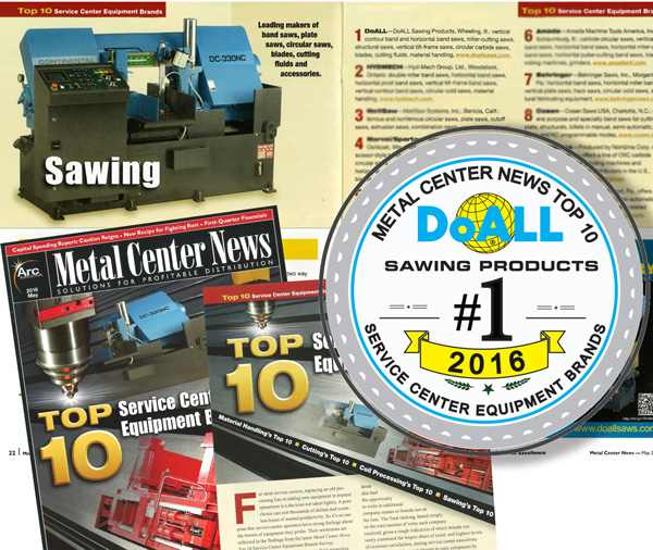 DoALL Sawing Products recaptures number one spot